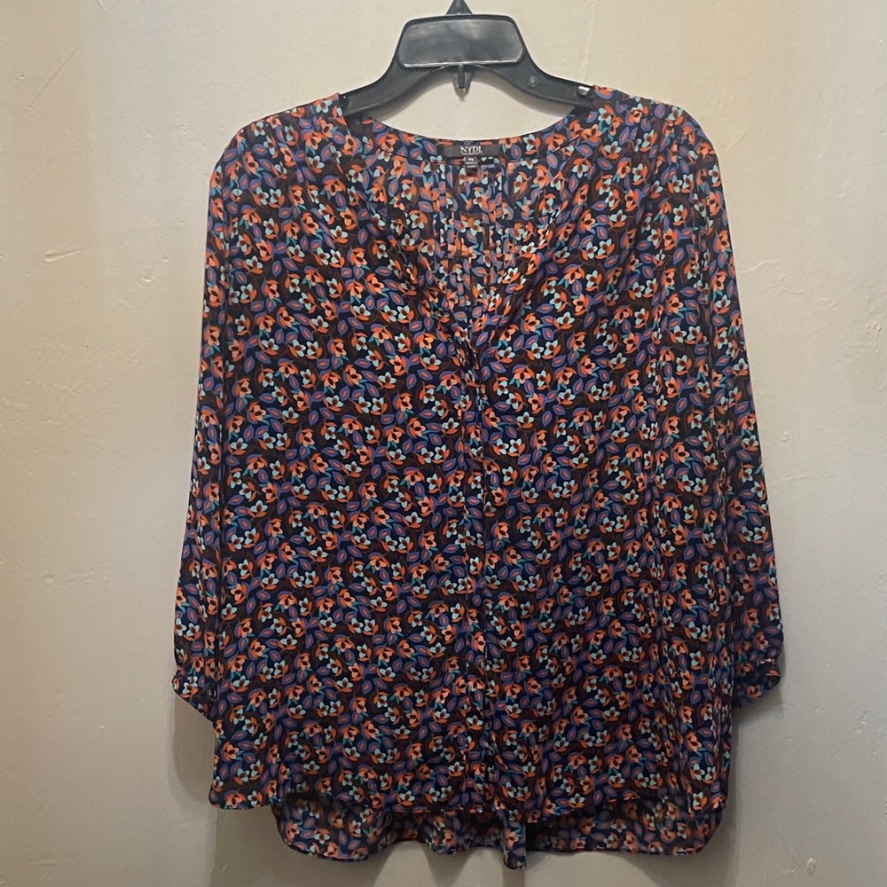 NYDJ Multicolor Floral Women's Blouse